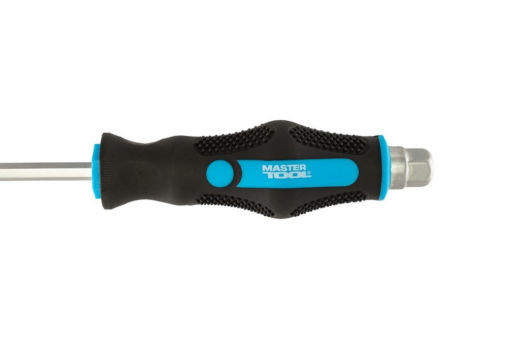 Отвёртка ударная крестовая магнитная MASTERTOOL EXTERNAL HEX PH2х150 мм ручка с TPR покрытием 49-621 Харків - зображення 4