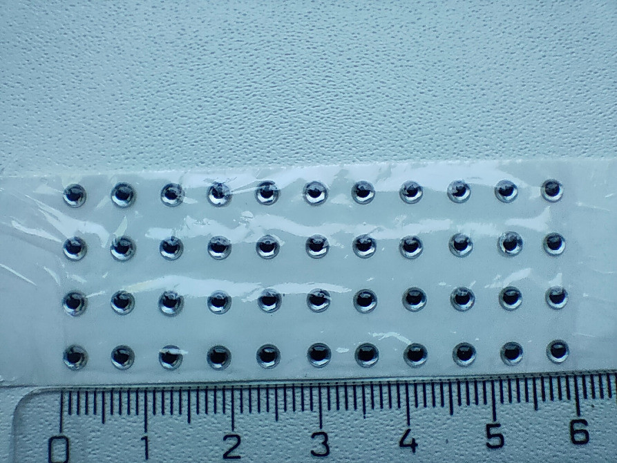 Глаза для воблеров 44 шт серебро. размер 3 мм Киев - изображение 4