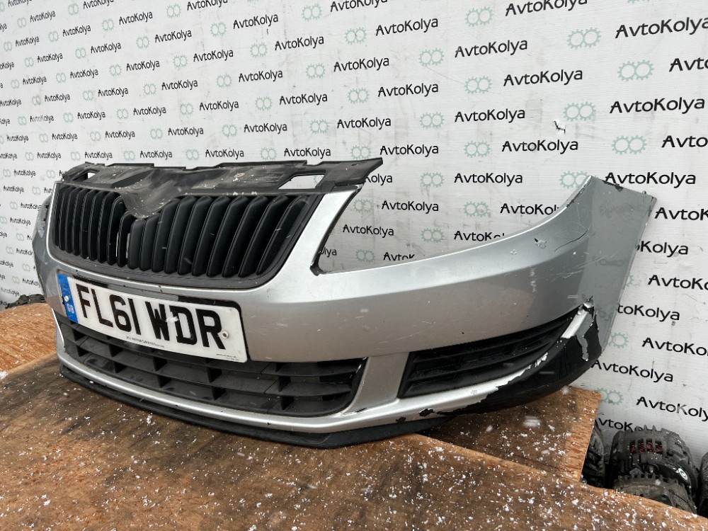Бампер передний Skoda Fabia II 2010-2015 (универсал) Ковель - зображення 2