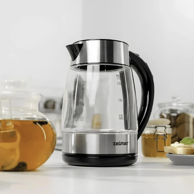Электрочайник Zelmer ZCK8026 1,7 л серебристый Киев - изображение 3