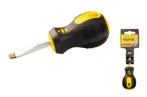 Отвёртка шлицевая MASTERTOOL SL6х38 мм ручка с TPR покрытием 48-5638 Харків