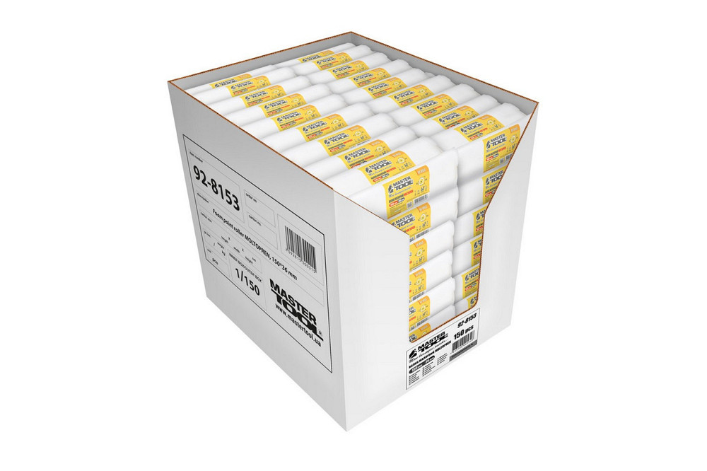 Валик малярный MASTERTOOL Moltopren 36/150 мм Ø 6 мм 92-8153_Р Харьков - изображение 4