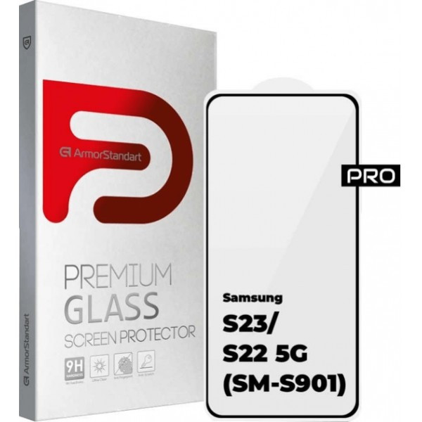 Захисне скло ArmorStandart Pro для Samsung S22 S901/S23 S911 Black (ARM61323) (Код товару:32915) Харків - зображення 2