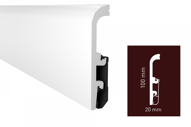 Водостійкий плінтус ARBITON VEGA з монтажною рейкою Киев - изображение 7