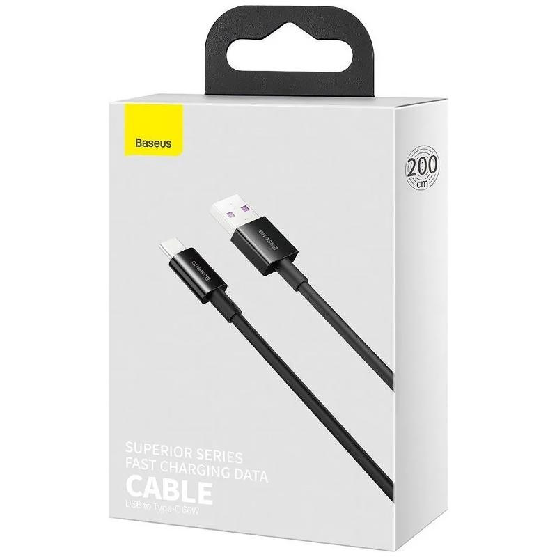 Дата кабель Baseus Superior Series USB to Type-C 100W (2m) (P103201) Херсон - изображение 4