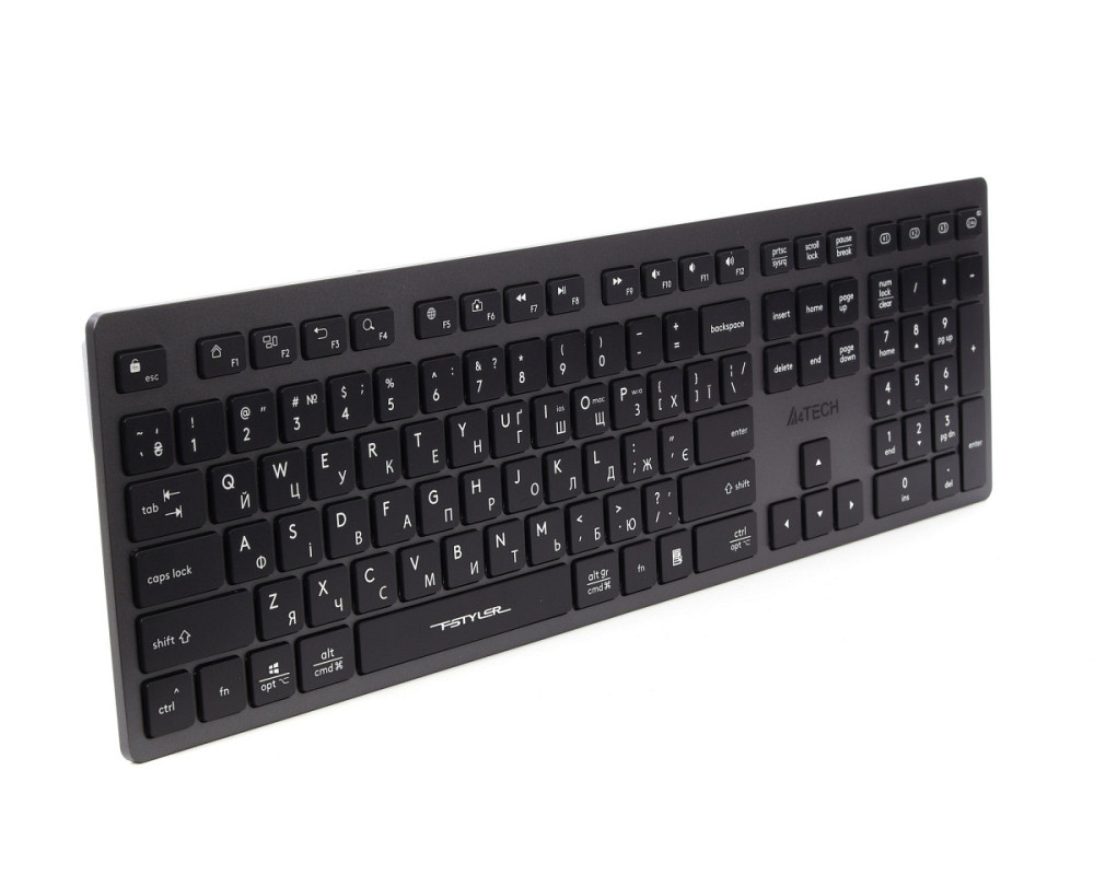 Клавиатура беспроводная A4Tech Fstyler FBX50C(Grey) серая Київ - зображення 3