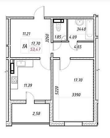 продажа 1-к квартира Киев, Деснянский, 59000 $ Київ