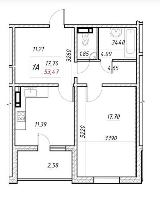 продажа 1-к квартира Киев, Деснянский, 59000 $ Київ - зображення 3