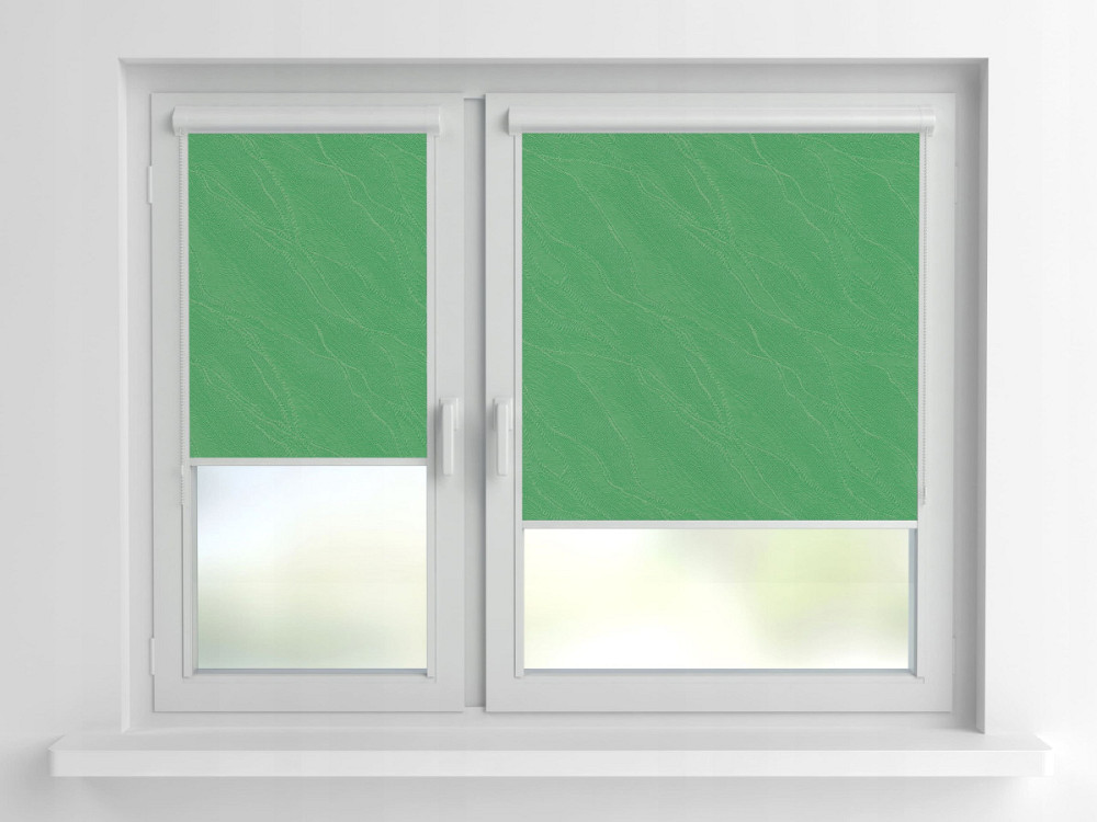 Рулонна штора Rolets Вода 2-2159-975 97.5x170 см закритого типу Зелена Киев - изображение 1