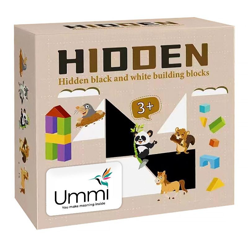Настольная интерактивная игра Ummi ME-149 Hidden Black and White Blocks Херсон - зображення 6
