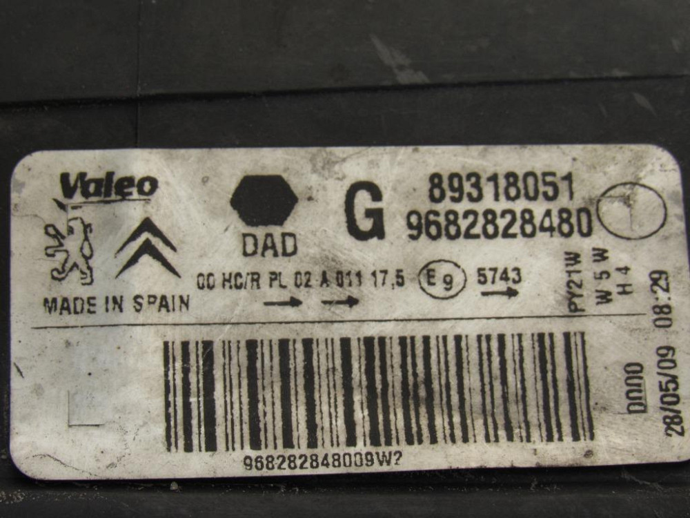 Фара левая Citroen Berlingo 2008-2012 Ковель - изображение 4