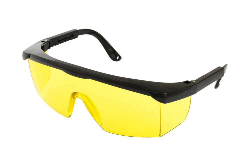 Очки открытые MASTERTOOL КОМФОРТ панорамная линза полуоправа с регулируемыми дужками l-класс желтые  Харків - зображення 1