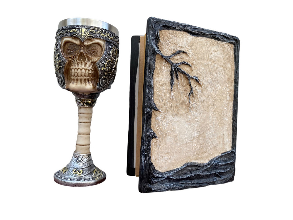 Подарочный набор Бокал 3 Череп в Шлеме и Блокнот 3 «Тень Ворона» Київ - зображення 2