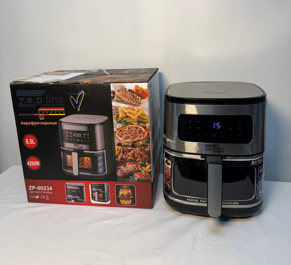 Аэрогриль мультипечь на два тэна с силиконовой формой Zepline ZP-00234 6.5 л 4200 Вт Киев - изображение 6