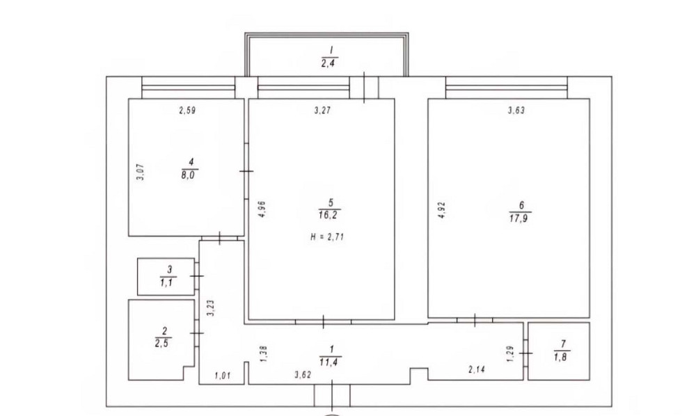 продажа 2-к квартира Киев, Печерский, 105000 $ Київ - зображення 7
