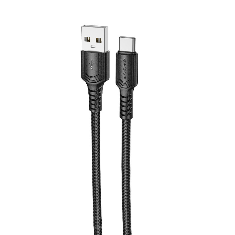 Дата кабель Borofone BX116 Certain USB to Type-C 3A (1m) Херсон - зображення 1