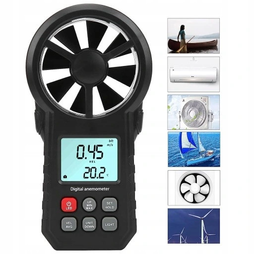 Анемометр крыльчатый 0,3-30м/с, -10-45°C WINTACT WT87A Харьков - изображение 5