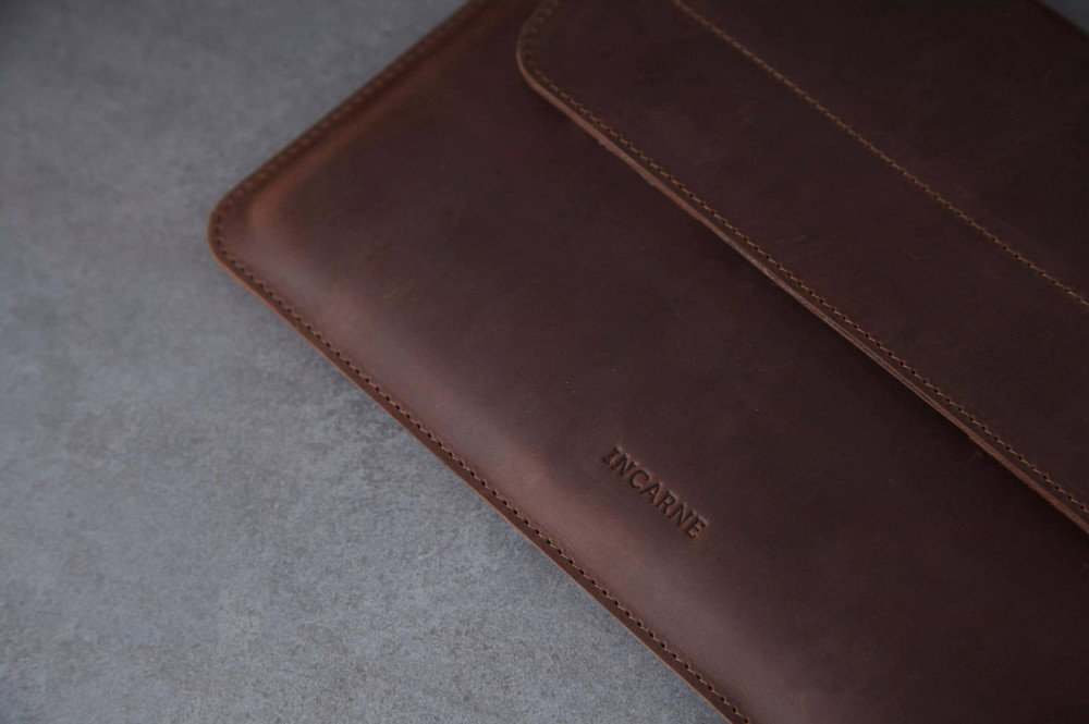 Чехол для ноутбука винтажный Incarne Line MacBook Pro 14" 2021-2025 line-brown-vintage-pro-14 коричн Київ - зображення 3