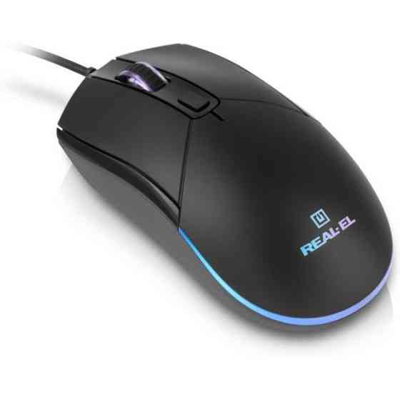 Мишка REAL-EL RM-515 USB Black (EL123200059) Харків