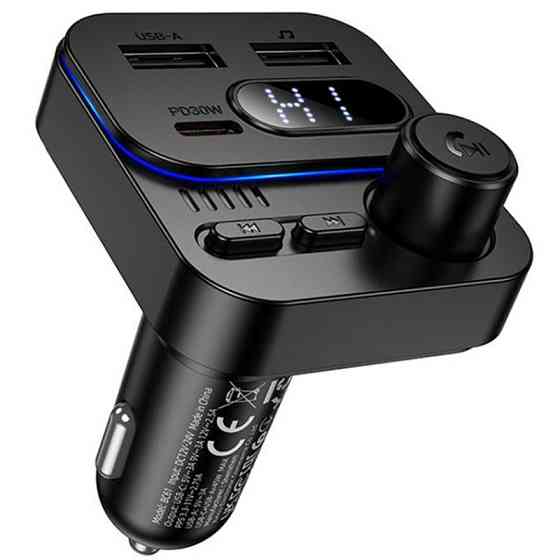 АЗУ FM модулятор Borofone BC61 Ocean PD30W+QC3.0 total 45W (2USB-A/1C) Херсон