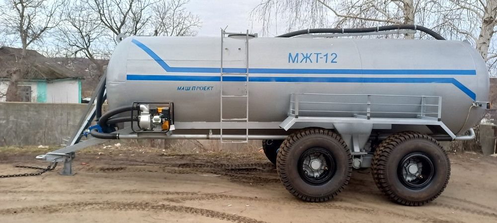 Бочка МЖТ-12 с мотопомпою, для води та КАС Белая Церковь - изображение 2