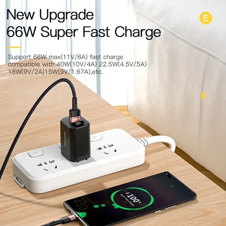 Зарядний кабель Fast Charge ESSAGER 6A Type-C 1 метр Мукачево - изображение 7