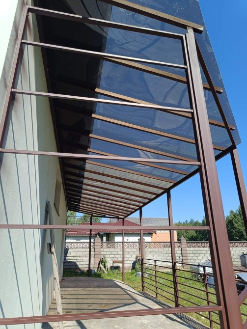 Металевий навіс під ключ для машини, тераси або приватного будинку Рівне - зображення 1