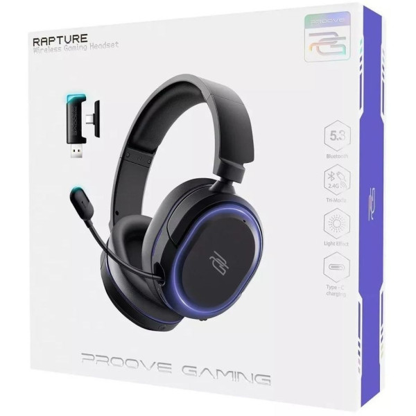 Bluetooth-гарнітура Proove Gaming Rapture APP Black (GHRP00010001) (Код товару:39256) Харків - зображення 4
