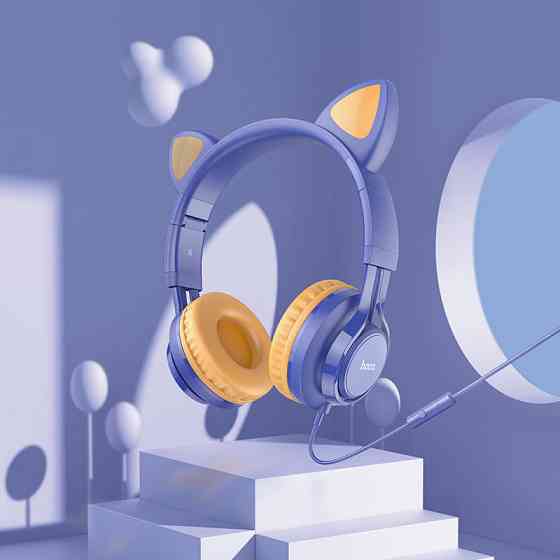 Накладные наушники Hoco W36 Cat ear (3.5mm/1.2m) Херсон