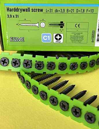 Саморізи на стрічці ESSVE BAND 3,9*31 мм для твердого гіпсокартону (1000 шт.) 550533 Вінниця
