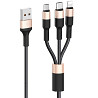 Дата кабель Hoco X26 Xpress 3in1 Lightning -MicroUSB-Type-C (1m) Херсон