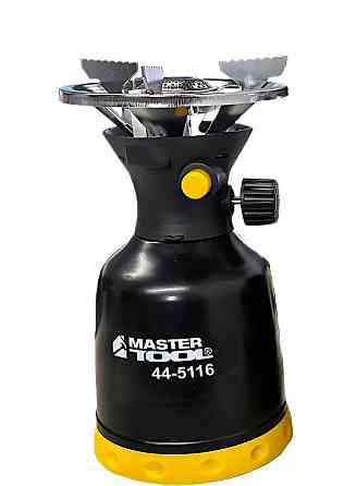 Примус газовый MASTERTOOL пьезоподжиг 2.16 кВт 154.3 г/час 44-5116 Харків