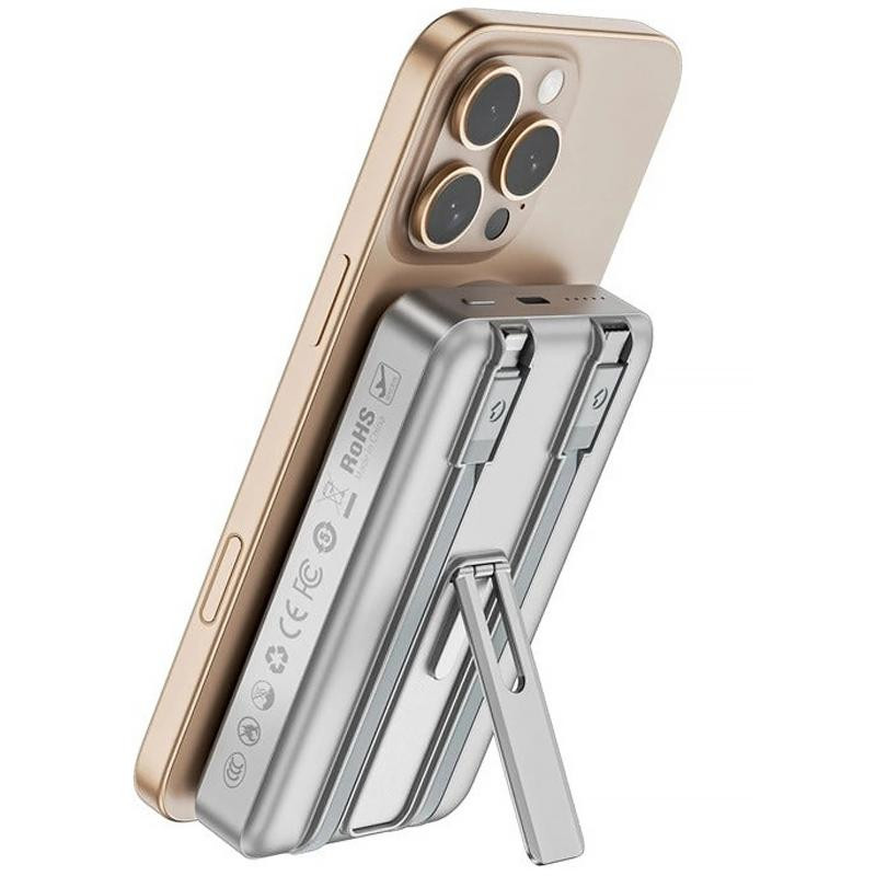 Портативное ЗУ Power Bank WIWU Wi-P056 22.5W+PD20W с БЗУ+iWatch with cable 10000 mAh Херсон - изображение 2