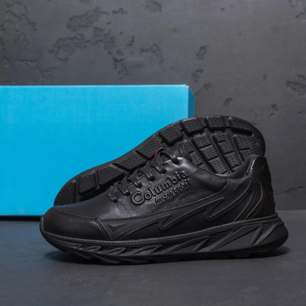 Мужские кожаные кроссовки Black Київ - зображення 8