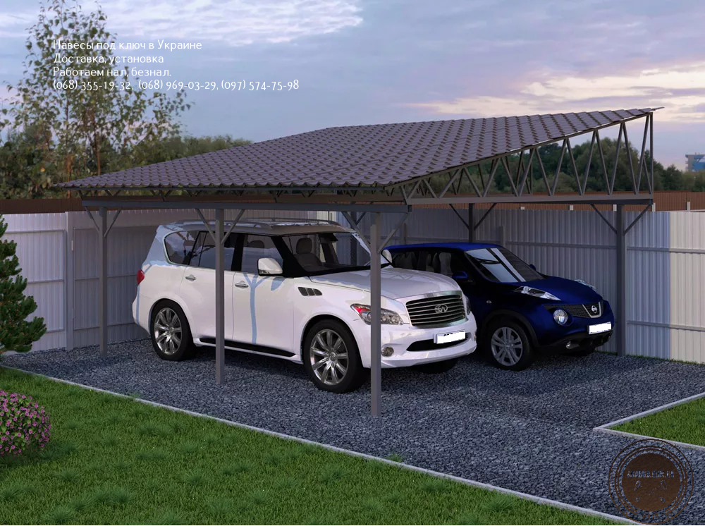 Будь-які види навісів з полікарбонату, профнастилу та металочерепиці. Кривой Рог - изображение 8