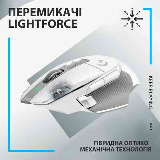 Мышь компьютерная безпроводная Logitech G502 X Lightspeed Wireless White L910-006189 белая Киев