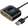 USB HUB Baseus Square round 4 in 1 (USB3.0 to USB3.0+3 USB2.0) 1m Black (CAHUB-AY01) (Код товару:176 Харків