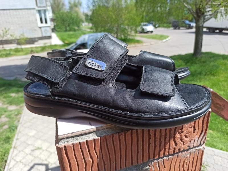 Комфортні шкіряні босоніжки, сандалії Rieker Верхнеднепровск - изображение 1