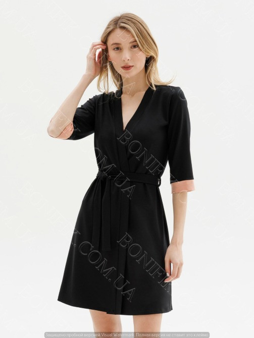 Женский халат с поясом из коллекции "Black Rose" (60049) ( арт. 1573) Кривой Рог - изображение 1