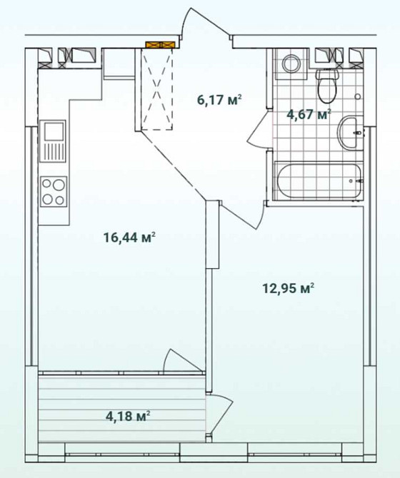 продажа 1-к квартира Киев, Подольский, 73000 $ Киев - изображение 3