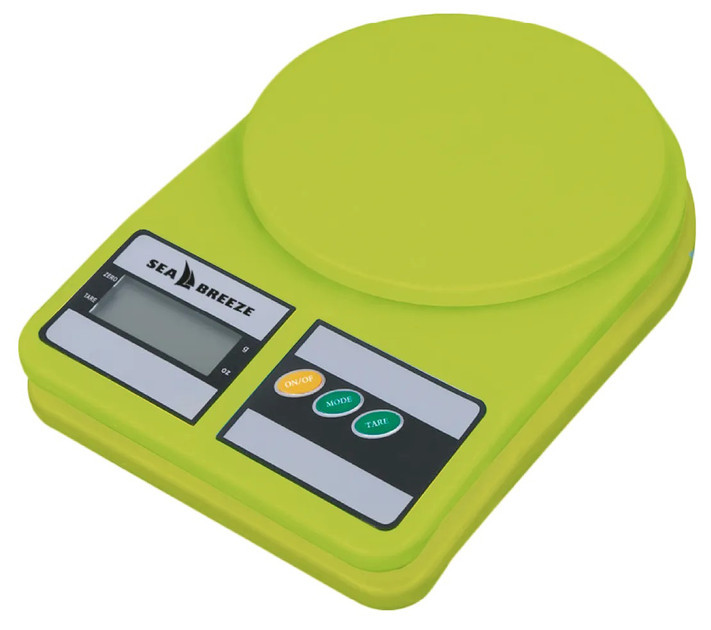 Весы кухонные электронные SeaBreeze SB-073 10 кг зеленые Київ - зображення 1