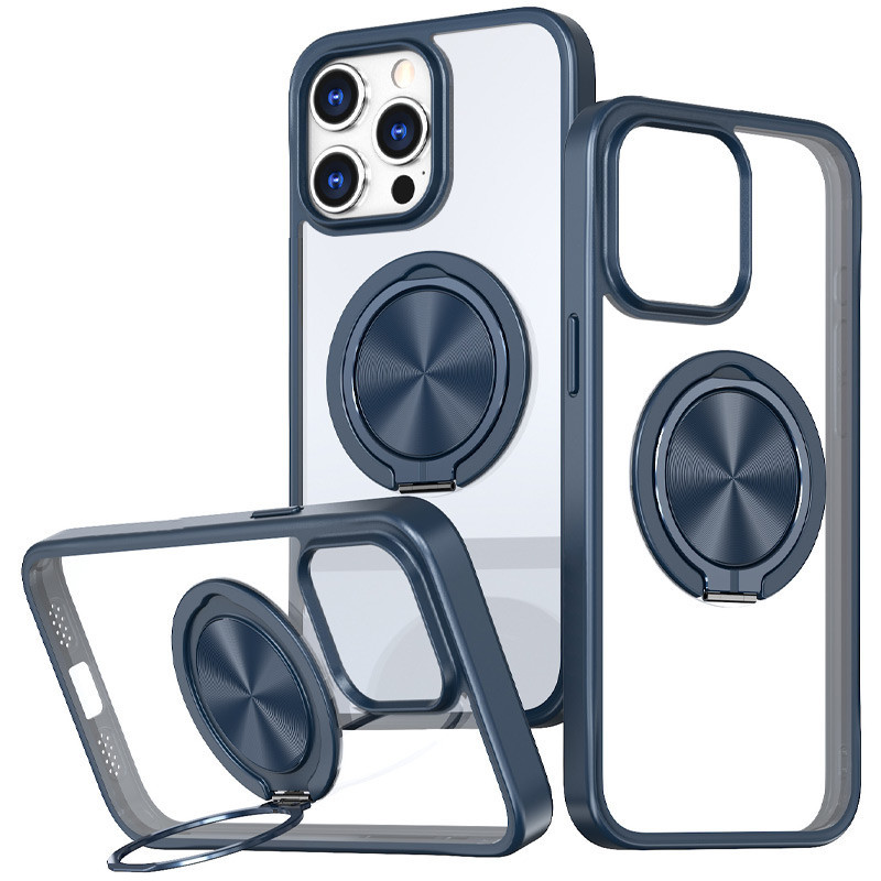 TPU+PC чехол Metal Ring with MagSafe для Apple iPhone 15 Pro (6.1") Херсон - изображение 1