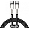 Кабель Baseus Cafule Series Metal Type-C to Type-C 100W 1m Black (CATJK-C01) Харків
