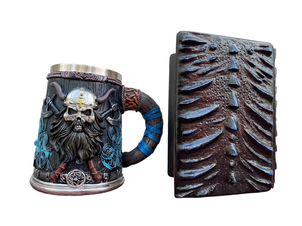 Подарочный набор Кухоль 3 Скандинавский Воина и Блокнот 3 «Книга Тиней и Глубин» Київ - зображення 2