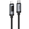 Дата кабель Hoco U148 Lord with display Type-C to Lightning 27W (1.2m) Херсон