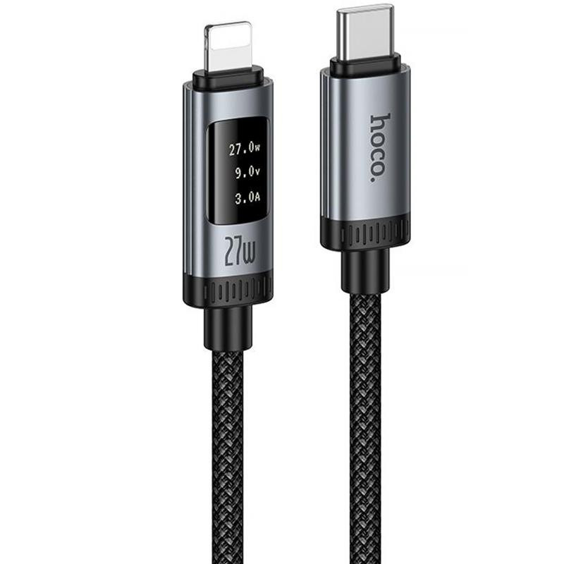 Дата кабель Hoco U148 Lord with display Type-C to Lightning 27W (1.2m) Херсон - изображение 1