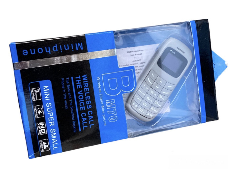 Мини мобильный телефон GTSTAR BM70 Duos 2 Sim Серый Київ - зображення 7