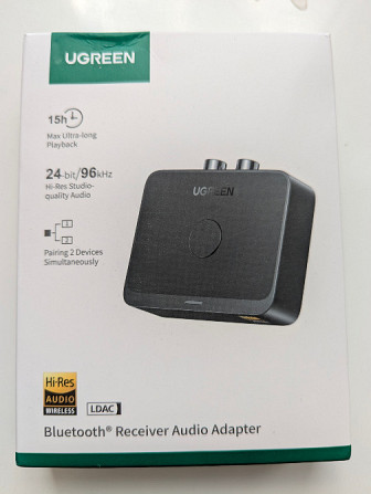 Bluetooth аудіо ресивер Ugreen BT505 Київ - зображення 1