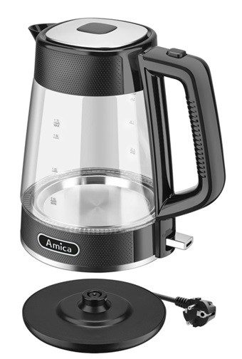 Электрочайник Amica KF 4050G 1.7 л черный Київ - зображення 4