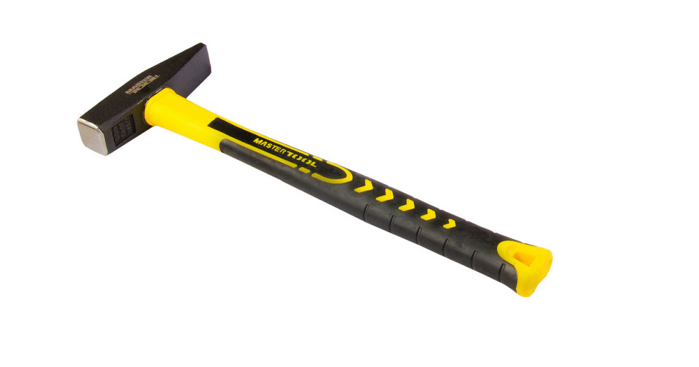 Молоток слесарный MASTERTOOL 400 г HRC 50 рукоятка фиберглассовая 310 мм 02-0804 Харків - зображення 2